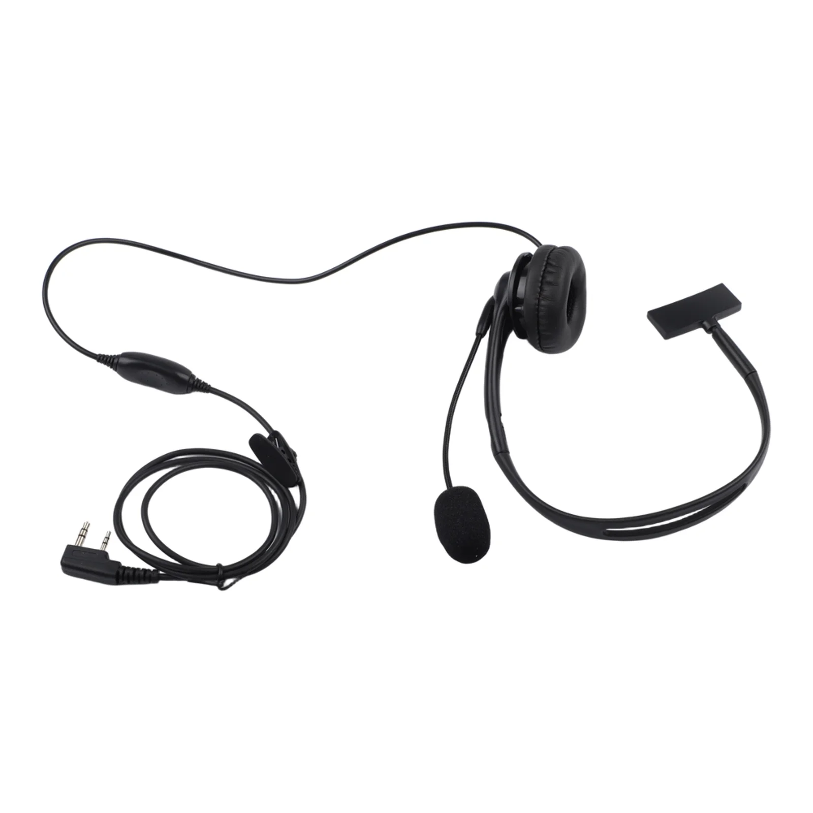 Inline Mic Earpiece Radio Headset ABS Plastic Construction Secure In-ear Design Tactile Push Button For Puxing PX333