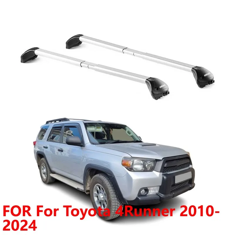 For Toyota 4Runner 2010-2024 Roof Rack Cross Bars Silver 2 Pcs