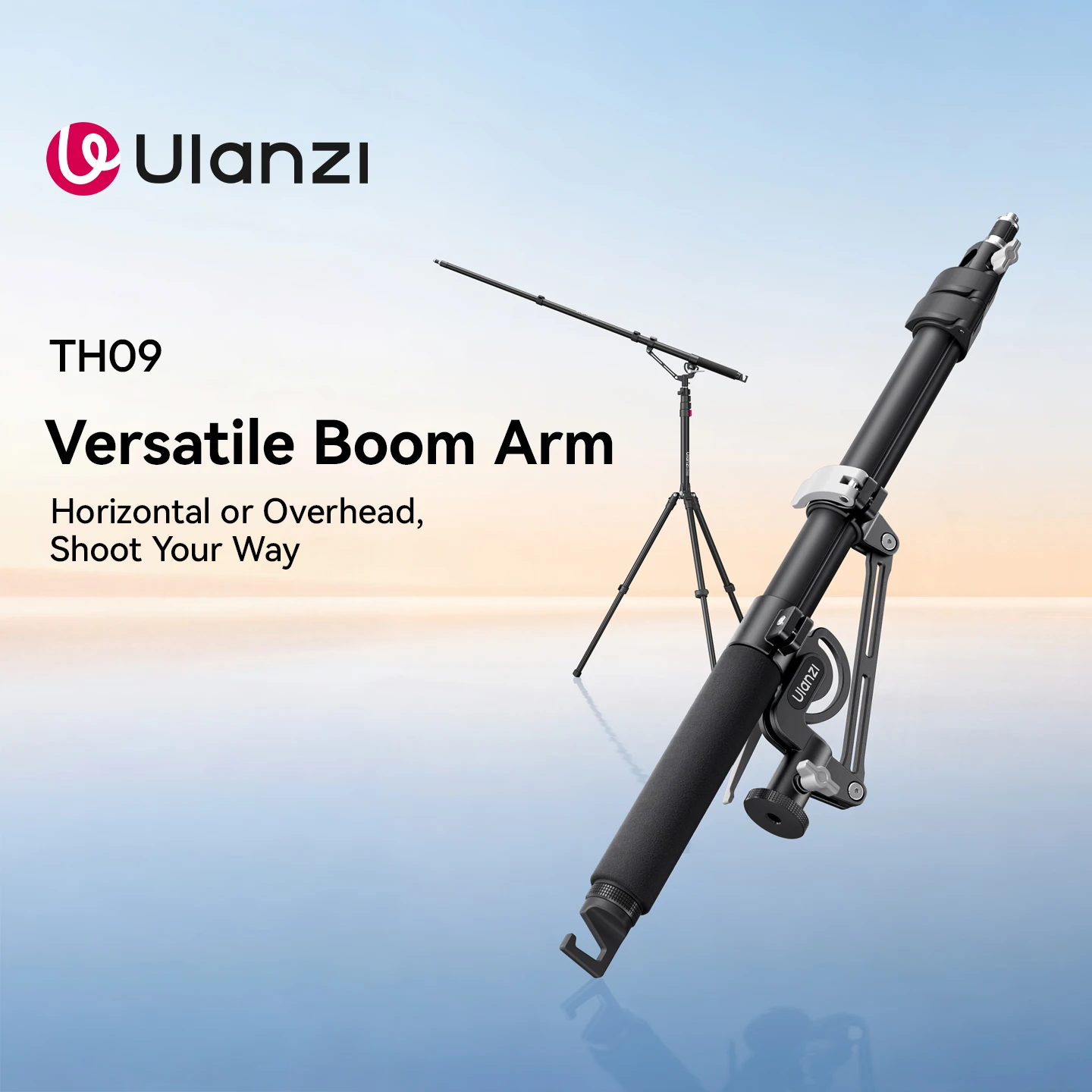 Ulanzi TH09 多用途ブームアーム 1.34M 5KG耐荷重 三脚 デュアルロック