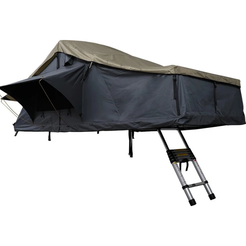 

Hot Selling High Quality Large Size Outdoor Camping Car Roof Top Tent With Ladder Accessories