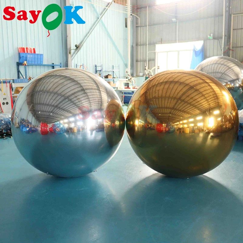 

Pvc Inflatable Mirror Ball Inflatable Mirror Balloons For Party Show Commercial Advertising Decoration