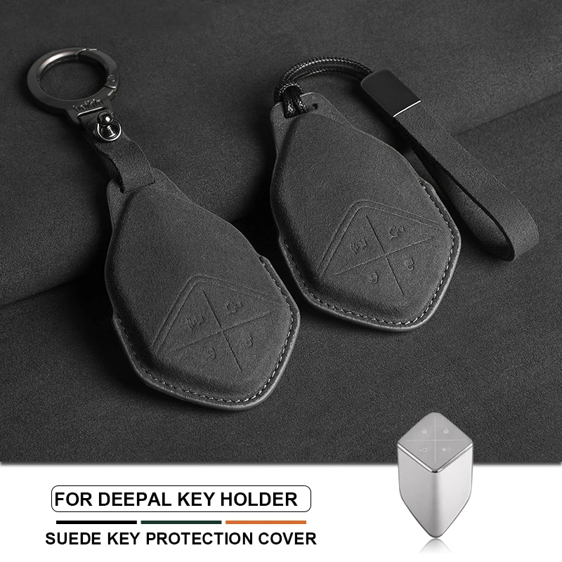 

For Changan Deepal S7 SL03 S07 G318 UNIT UNIK CS35PLUS CS55 PLUS CS75 Suede Car Key Case Cover Key Protection Shell Accessories