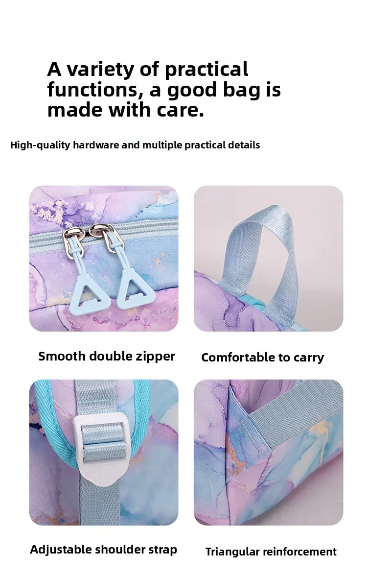 Kochou Shinobu Print School Backpack Set with Lunch Bag Pencil Case for Girls Kids Student Bookbag