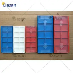 100 boxes Empty Plastic rectangle Boxes  for Turning Inserts