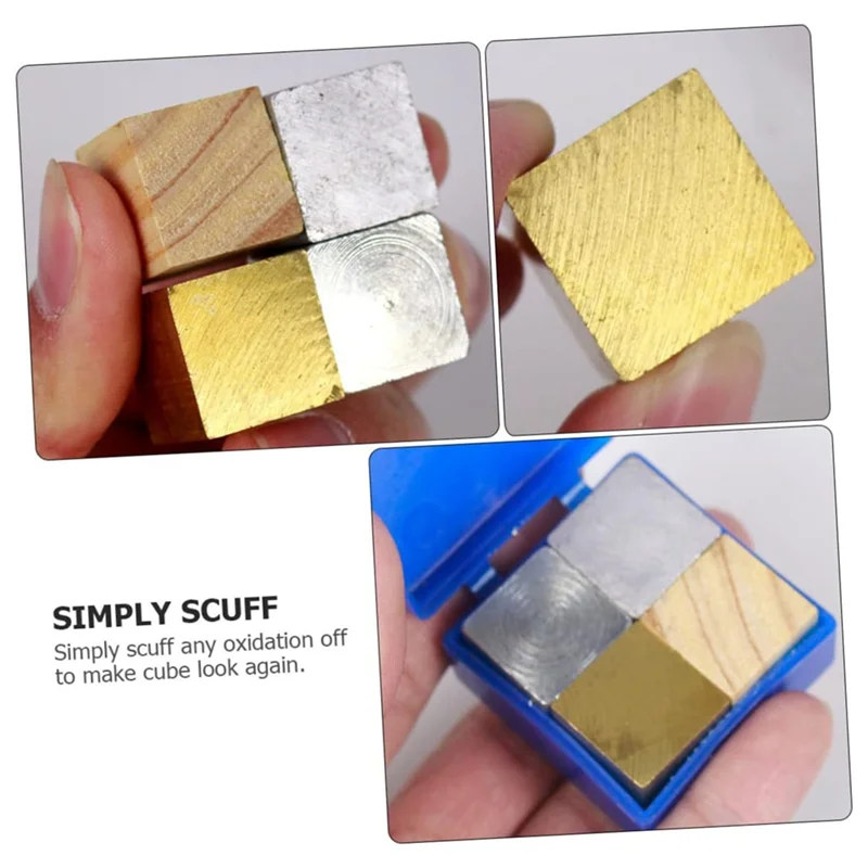 4Pcs Cube Group Density Investigation Cylinder Scientific Density Cube Science Education Products