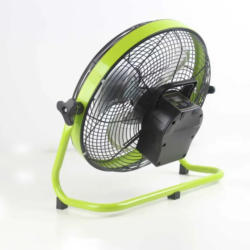 

New Solar Air Cooling Fan, Outdoor Camping Fan Portable Rechargeable with Digital Control and Metal Structure