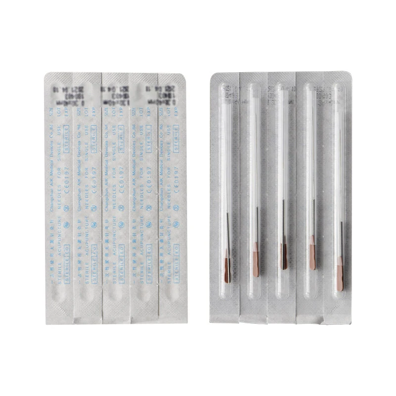 Acupuncture Needles edged with guide tube disposable acupuncture needles each one tube 100pcs/ pack