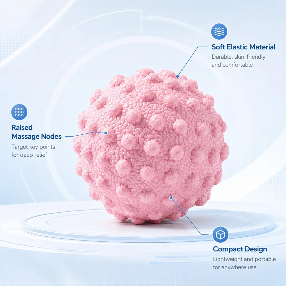 Small Fascia Massage Ball Deep Tissue Trigger Point Roller Portable Muscle Relief Recovery Tool For Feet Back Neck Full Body