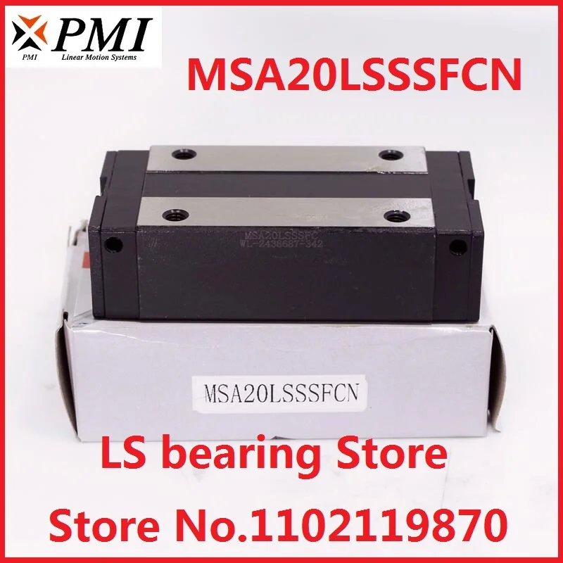 1pc 100% brand new original genuine PMI brand linear guide block model MSA20LS-N
