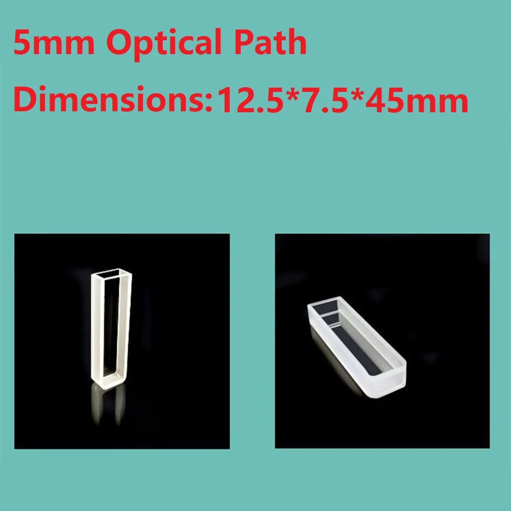 Cuvette Glass Cuvette Outdoor Accessories Parts 1 Pcs 3.5ml 300℃/556℉ 340-2500nm For 751/722 Spectrophotometer