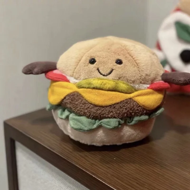 Soft Simulação Hamburger Pelúcia Brinquedos De Pelúcia, Comida Criativa, Hambúrguer, Desenhos Animados Buquê De Flor, Almofada, Namoradas Presentes De Aniversário