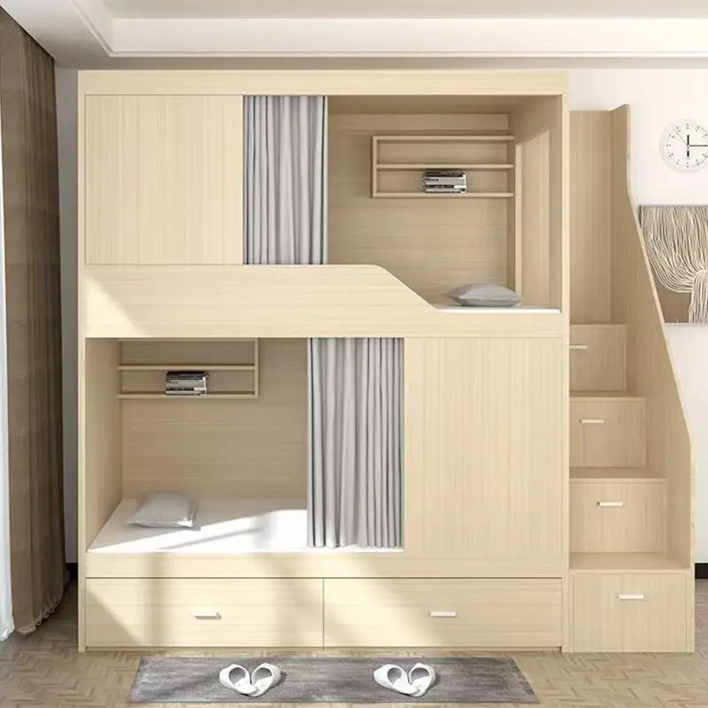 Custom Factory Furniture Set Capsule Hotel Bed for Hostels & Apartments Separate Space Bunk Bed for Hotels & Bunk Beds