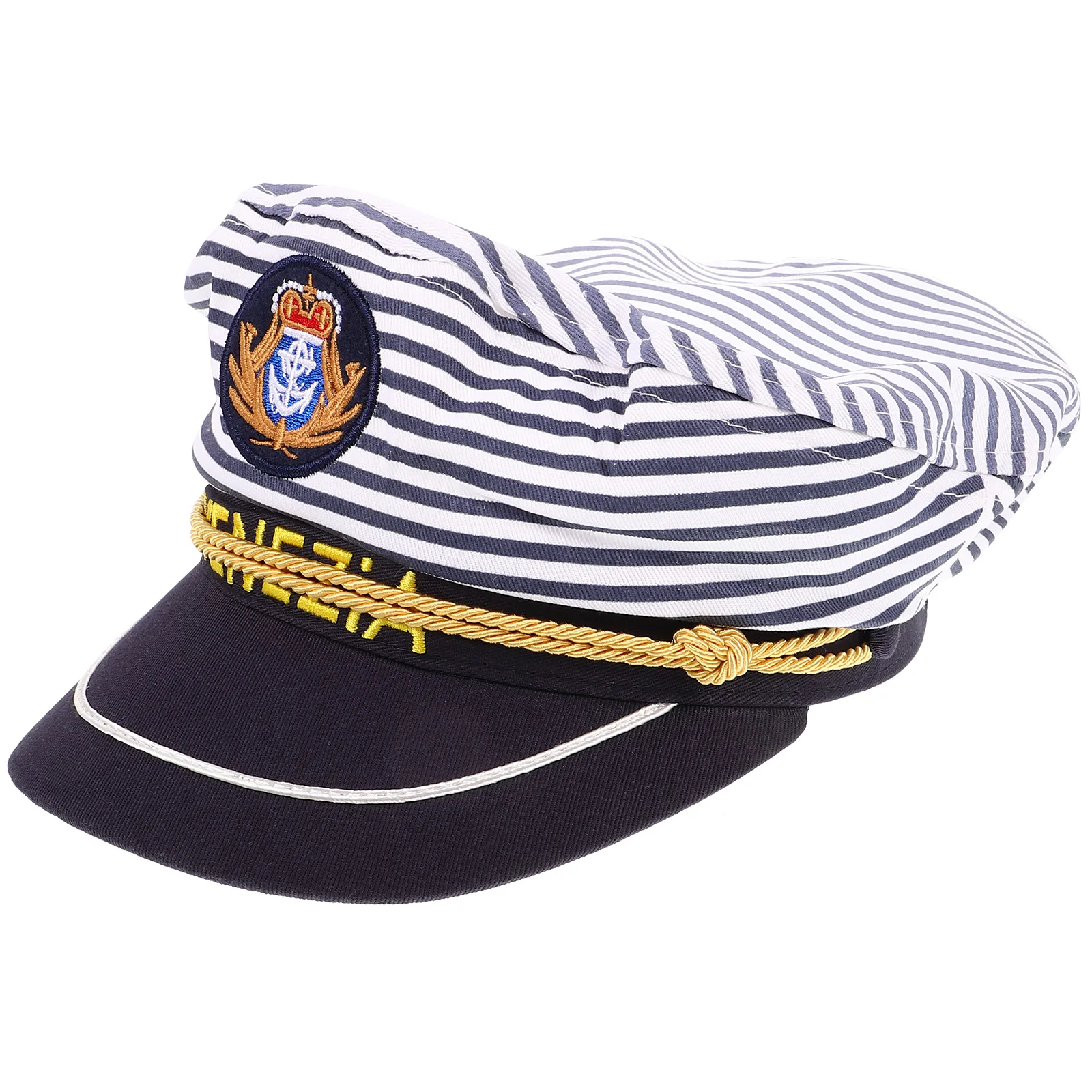 Casquette de Capitaine de Marine pour Homme, Costume de Marin à Rayures, Chapeau de Soleil pour Adulte et Enfant