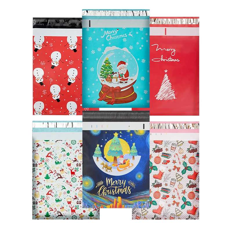 50pcs-christmas-envelope-10x13-25x33cm-packaging-bags-self-seal-courier-storage-bags-clothes-poly-mailers-shipping-bags