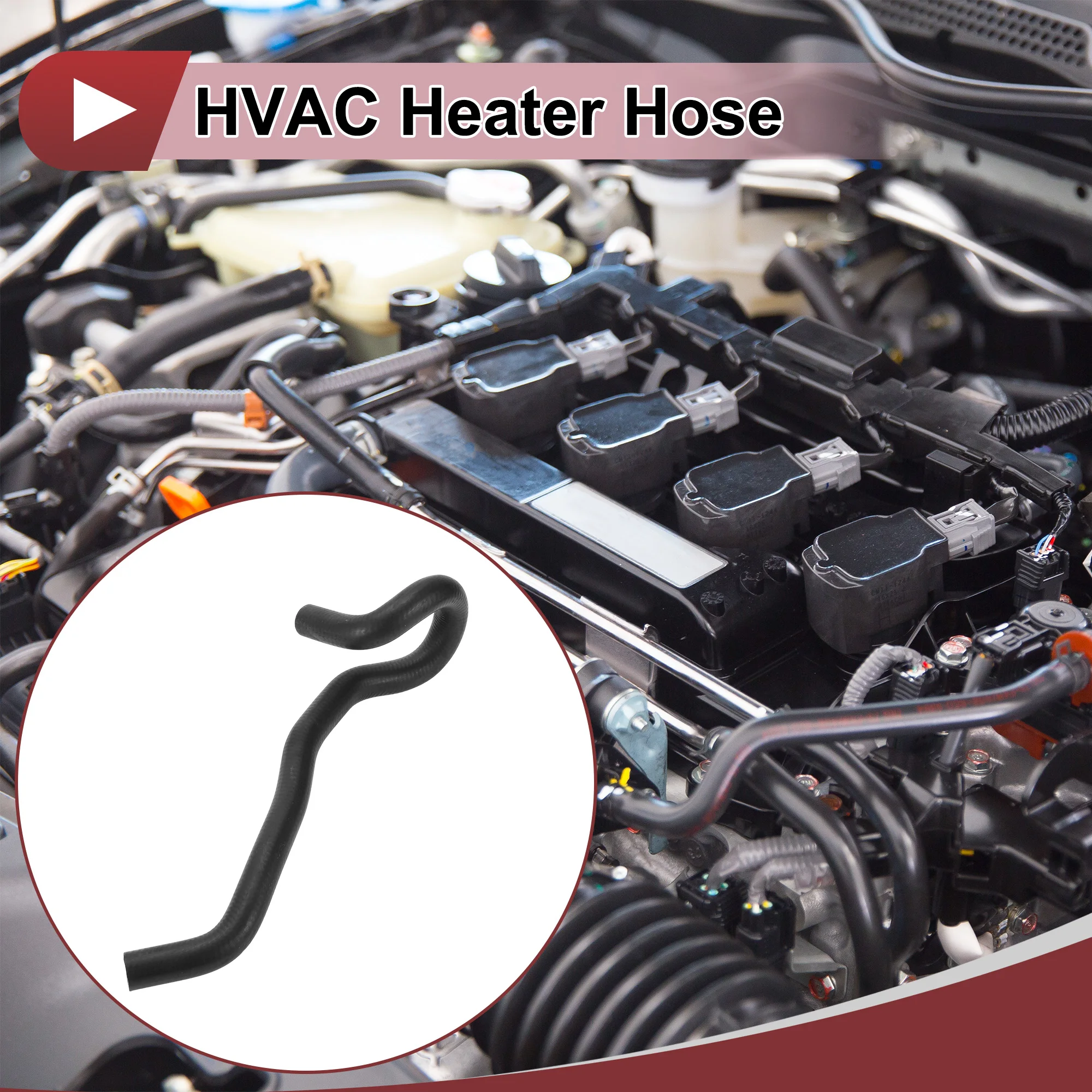 

UXCELL HVAC Heater Hose for Honda Accord 2.3L 1998-2002 No.79721S84A00 Rubber Black 1pc