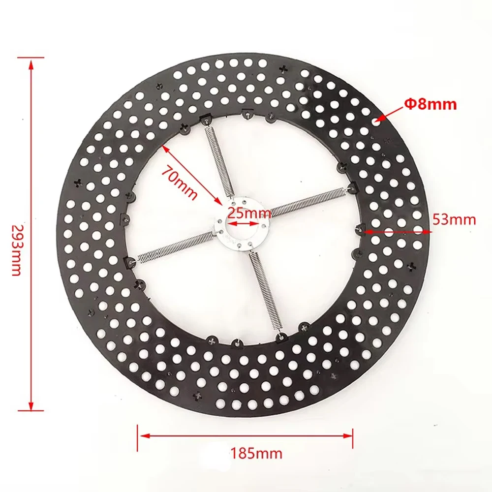 wheel aligner turntable inner disc with rolling ball of 8mm diameter