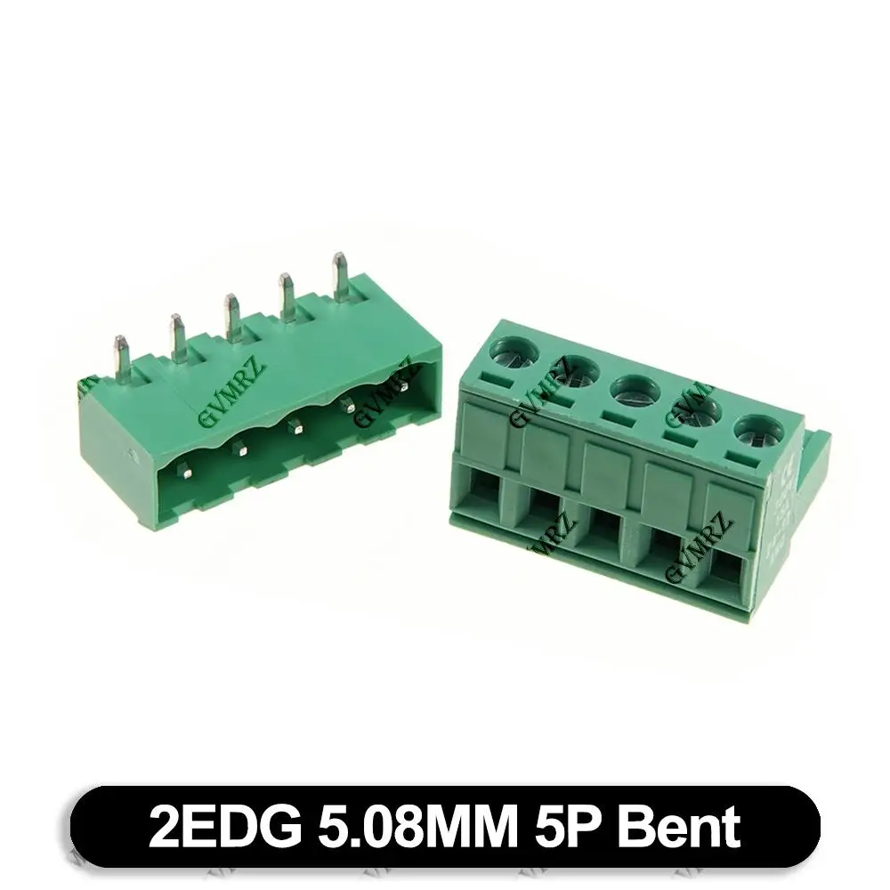 5Set/lot 7P 10P 12P 4P KF2EDGK Terminal Block Male Female 5.08 mm Plug-in Seal PCB Connector 2EDG PCB 2P 3P 8P 9P 5P 6P