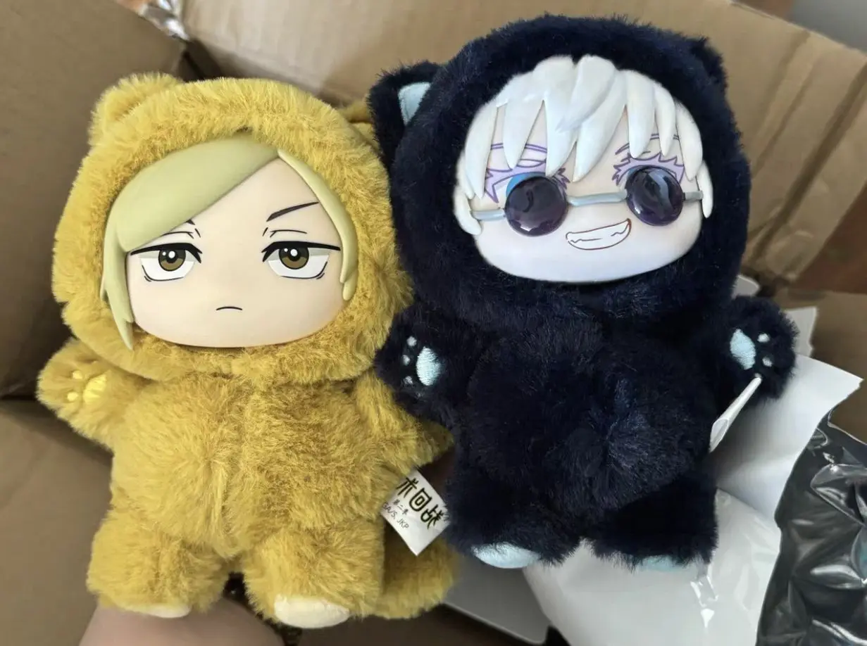 Jujutsu Battle 2 Cat Ear Plush Series Blind Box Anime Handmade Mystery Box Room Decoration Collection Plush Toys Surprise Gifts