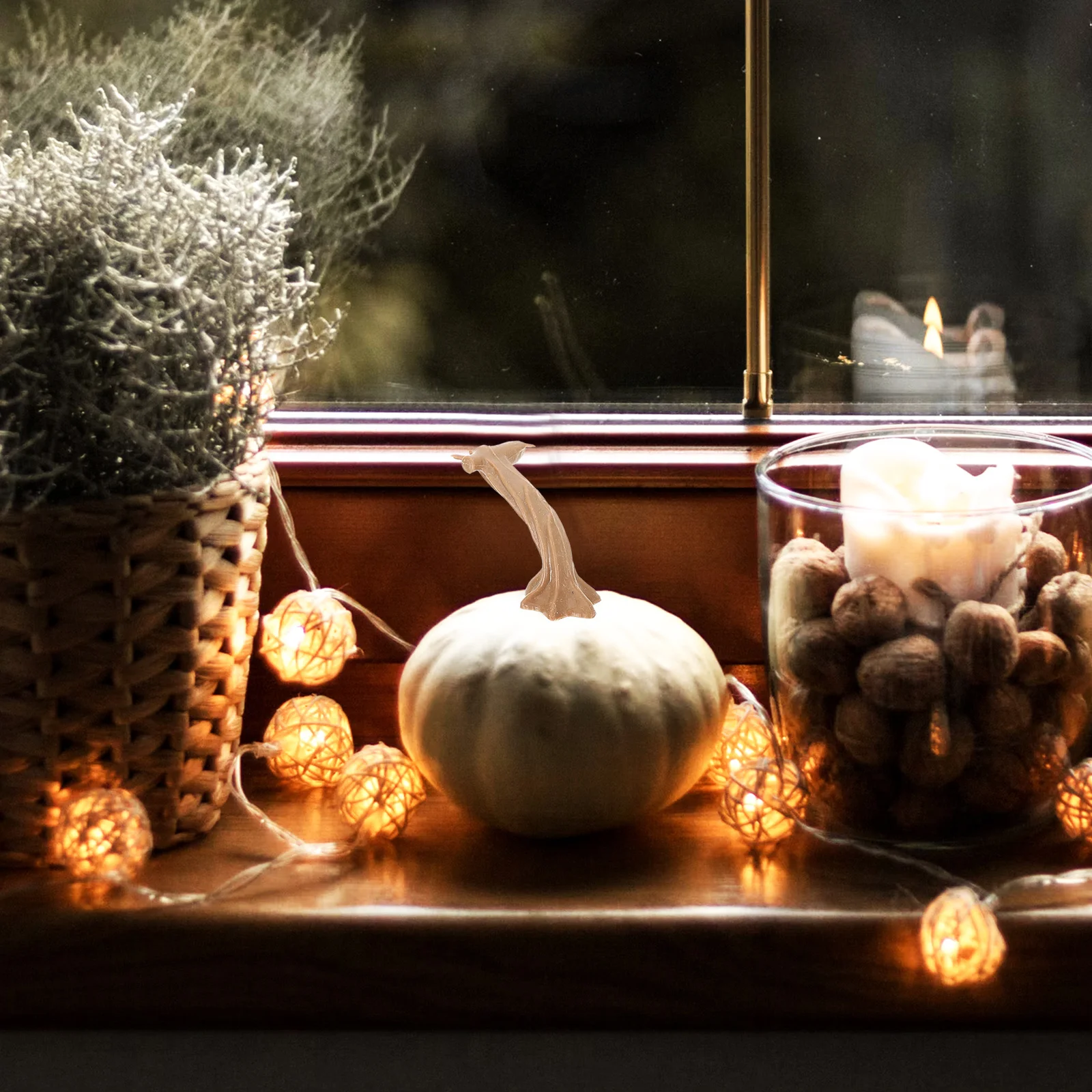 

24 шт. искусственных тыквенных стеблей для декораций на Хэллоуин, осенних тематических вечеринок, фестиваля урожая, поделок