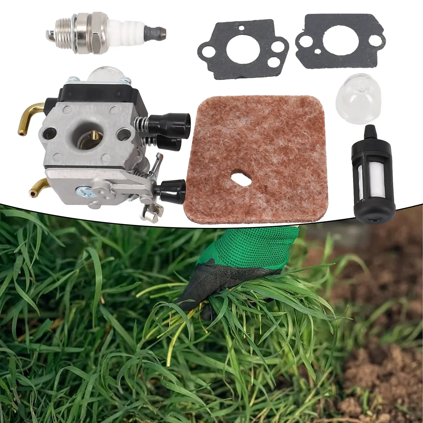 Imagem -02 - Carburador Carburador Kit para Stihl Hs45 Aparador de Hedge Fs38 Fc55 Fs310 Zama C1q-s169b Aparar Equipamentos de Energia