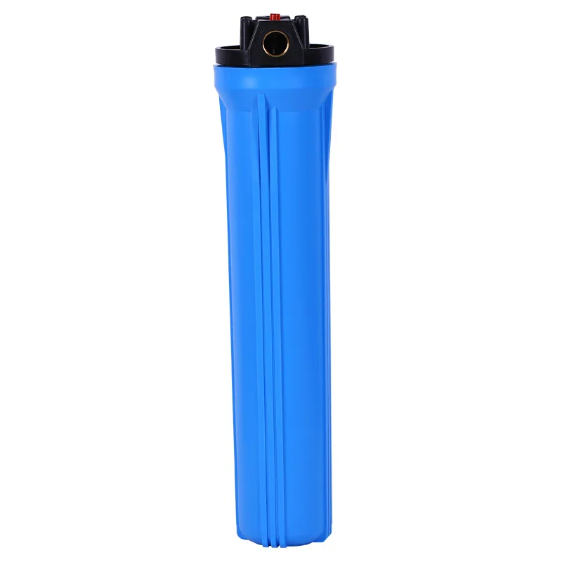 

20inch Blue Filter Bottle Large Flow Pre-Pipe Filtration 1/2"3/4"1" Copper Thread Filter Shell Home Supplies