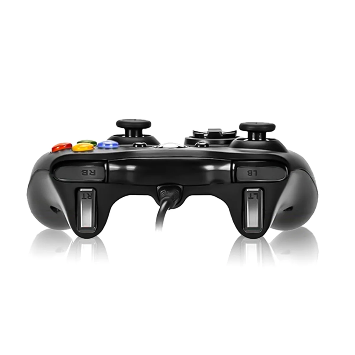 Alfombrilla de juego con cable USB Joypad Gamepad controlador con orificio para auriculares para sistema de juego PC/Xbox360 A Rich