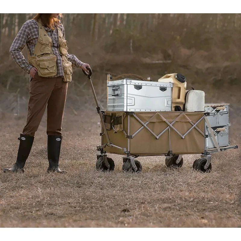 Camper outdoor folding trolley plus camping picnic camper