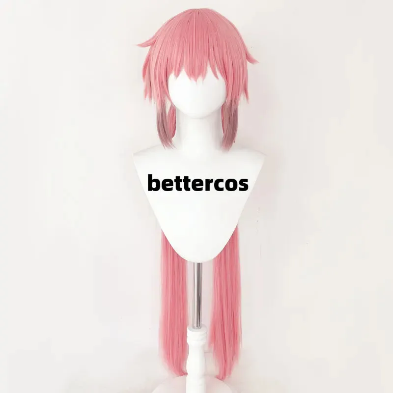 EN STOCK Anime Heaven's Lost Property Cosplay Icarus Sora no Otoshimono Peluca sintética resistente al calor de pelo rosa BVM;56R;'RO