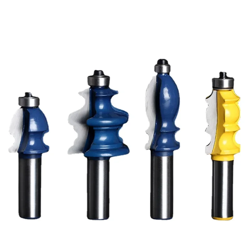 1pc 1/2 Inch 12.7mm Shank Flower Shaped Milling Cutter for Cupboard Wardrobe Door Plate Diy Woodworking Tools Router Bits