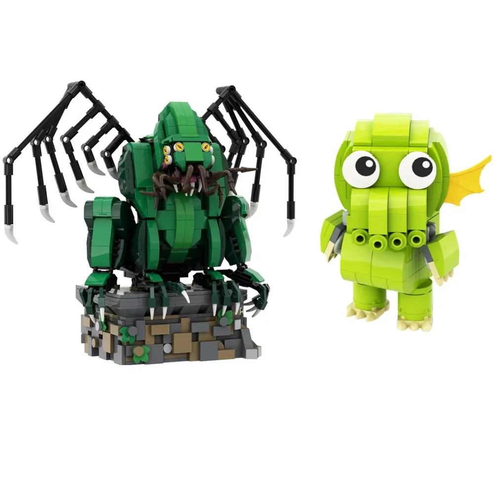 Gobricks MOC 有名な小説グレートクトゥルフ Brickheadzs ビルディングブロック神話フィギュアモデルセットのおもちゃレンガ子供のためのギフト