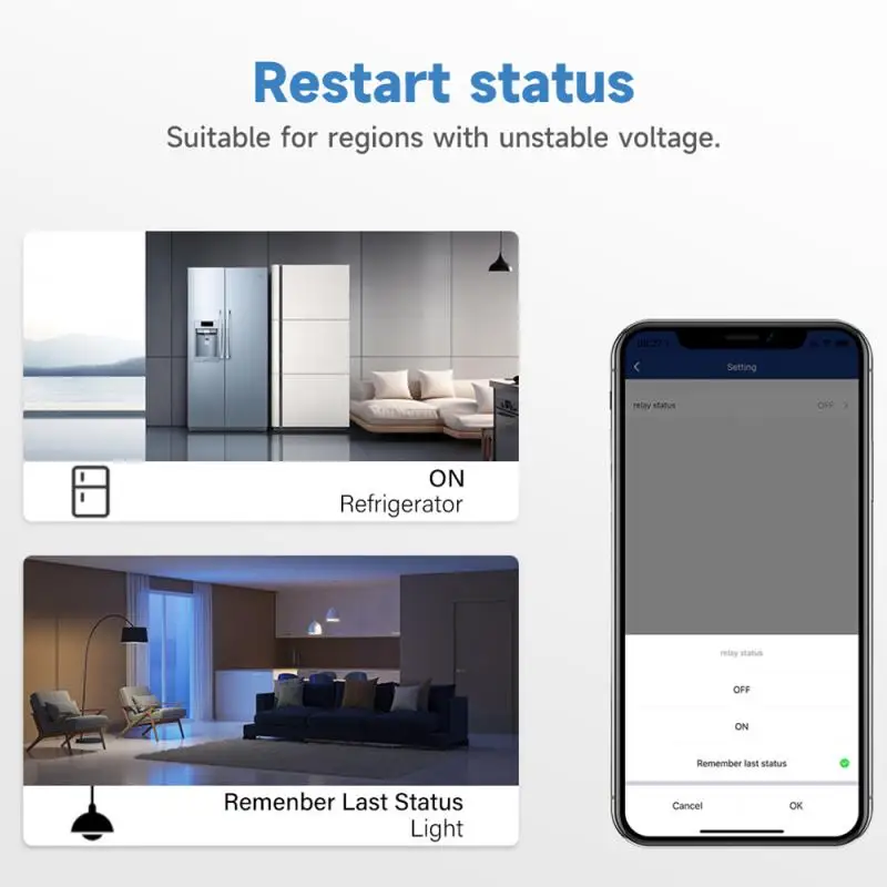 Tuya WiFi 16A 1Gang مفتاح تشغيل وإيقاف ذكي تحكم فردي ومزدوج تطبيق ذكي التحكم الصوتي Alexa Google