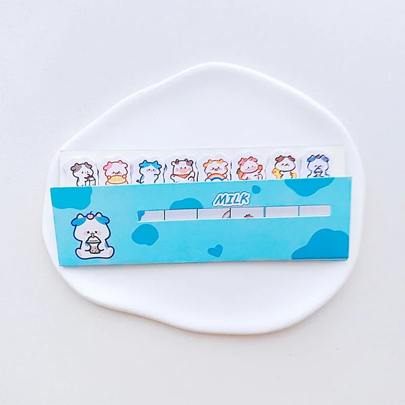 32packs Cartoon Animal Sticky Tabs for Books Kawaii Stationery Memo Sheets Cute Memo Pads Bookmarks Stickers Study Accessories