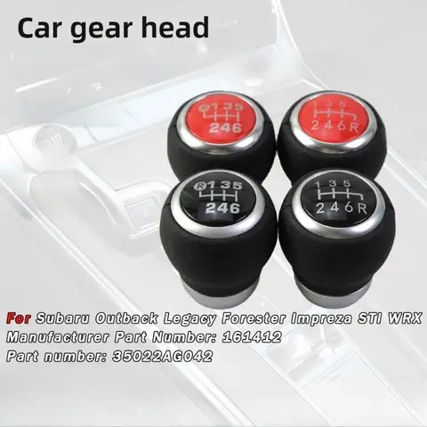 6 Speed Manual Gear Shift Knob Stick Lever for Subaru Legacy Outback Forester Impreza STI WRX Universal Car Interior Auto Parts