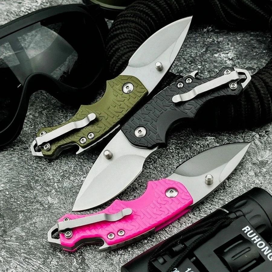 

Мини-карманный нож KS 3800, лезвие 8Cr13Mov, нейлоновая и стекловолоконная ручка, оснащенная открывалкой для бутылок, многофункциональные инструменты для кемпинга