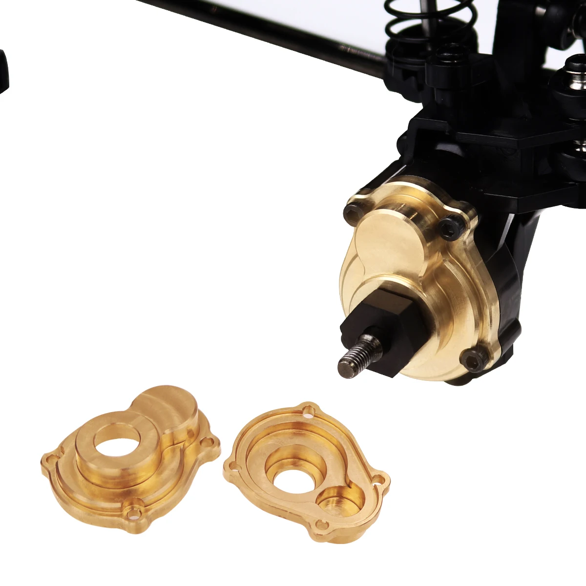 TRX4 Brass Portal Axle Weights Caster Blocks Diff Cover Optional Parts For 1/10 RC Crawler HB R001 R002 R003 Upgrade Parts