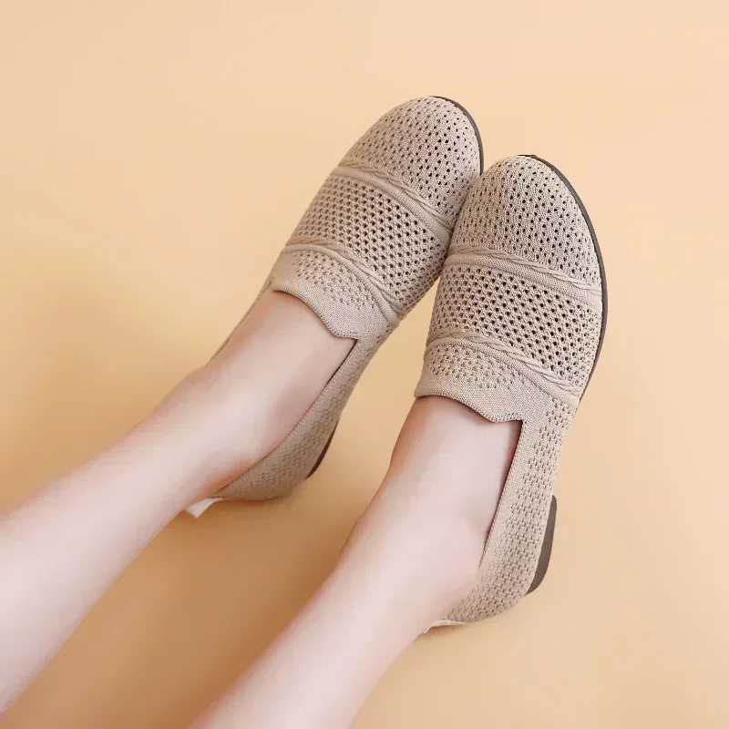 Casual Shoes for Women Soft Sole Anti Slip Casual Fly Woven Flat Bottomed Womans Shoes Flats Shoes Fisherman Woman 2024