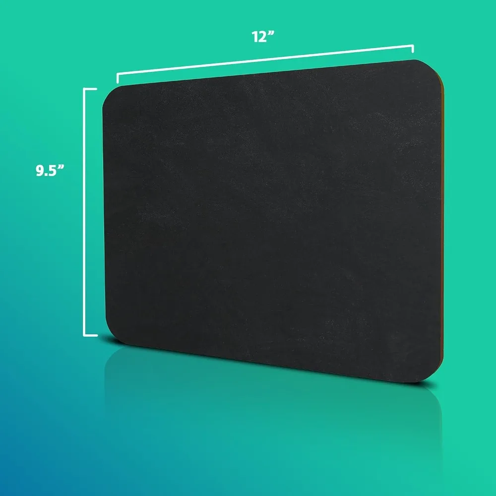 سبورة سوداء مقاس 9.5 × 12 بوصة، عبوة مكونة من 24 قطعة - مجموعة فصول متينة للطلاب والمعلمين والمشروعات الإبداعية