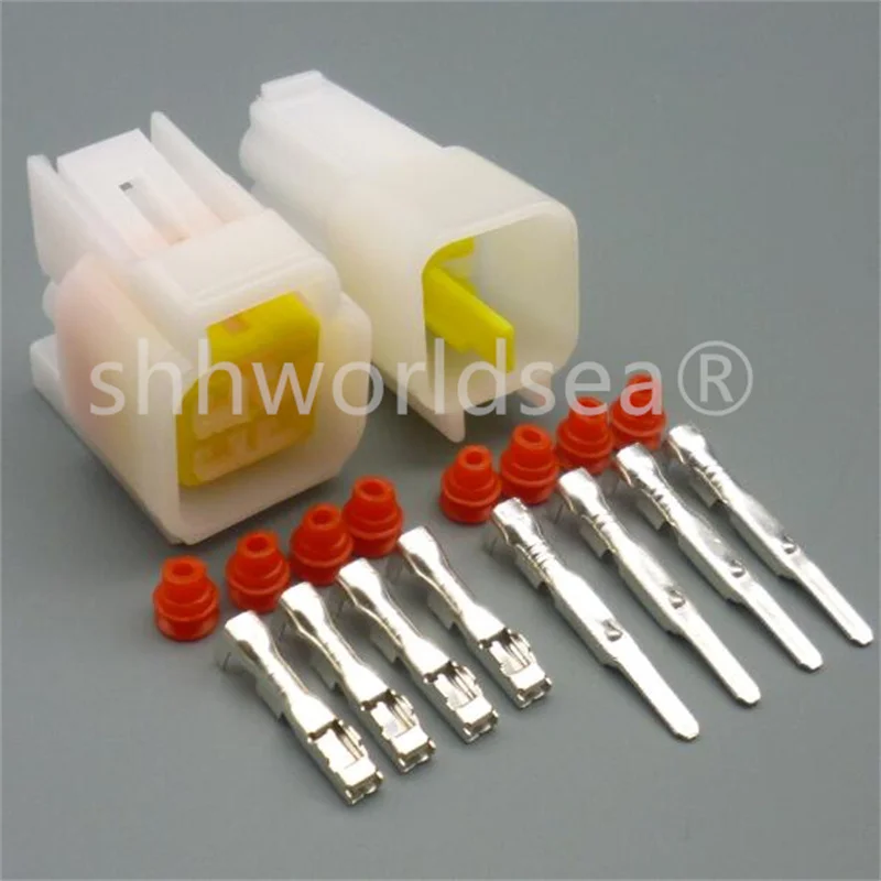 

4-контактный автомобильный переключатель скорости ручки дроссельной заслонки, негерметичный разъем, автоматические розетки для кабелей «папа-мама» FW-C-4M-B FW-C-4F-B FW-C-4M-W