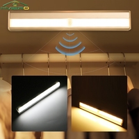 1/2/4/8X Smart Perception Closet Stairs Lighting 6/10LED PIR Motion Sensor Lamp Cupboard Wardrobe Bed Under Cabinet Night Light