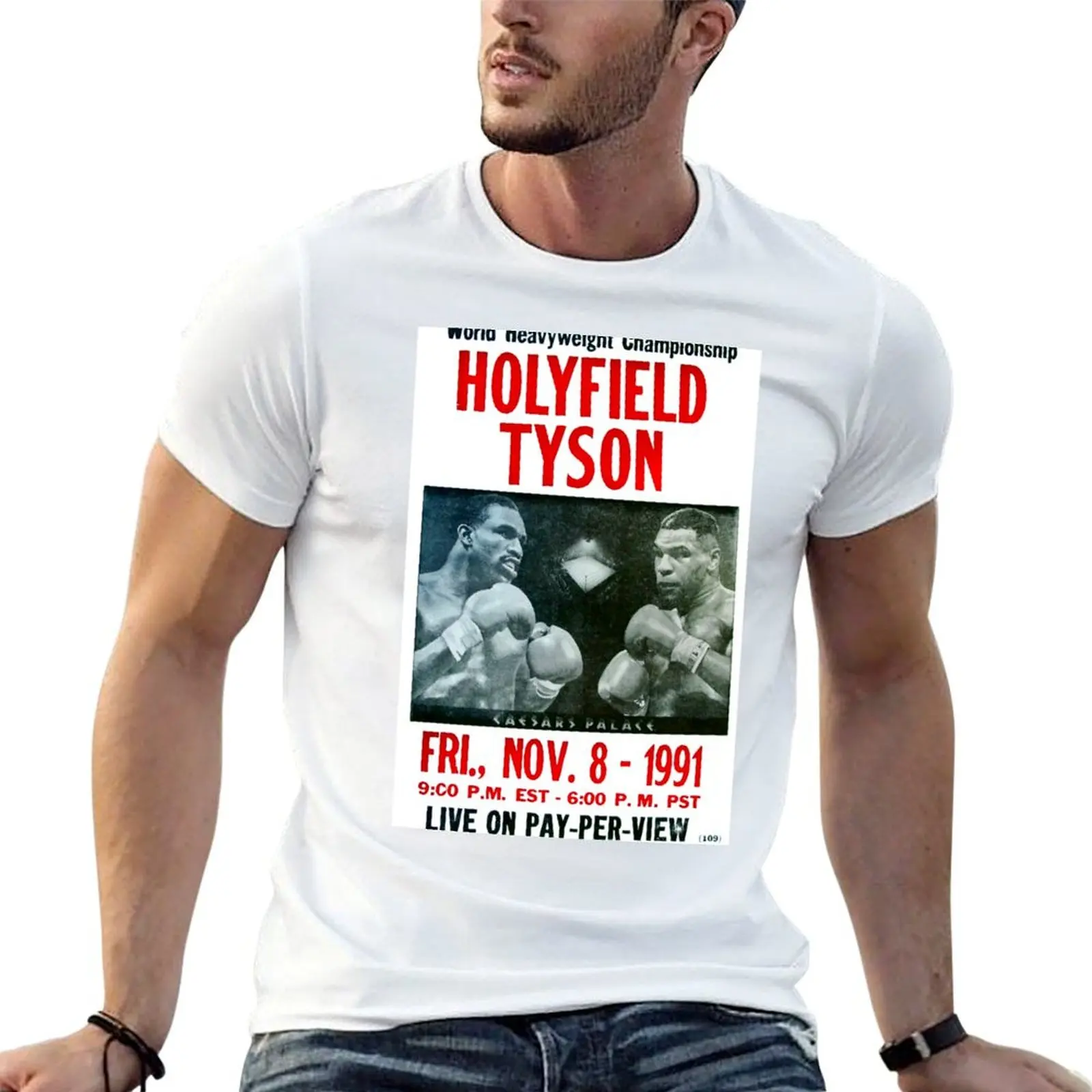 

Boxing: Two Heavyeights Face to Face T-Shirt t shirts with prints cotton t shirt man T-Shirt
