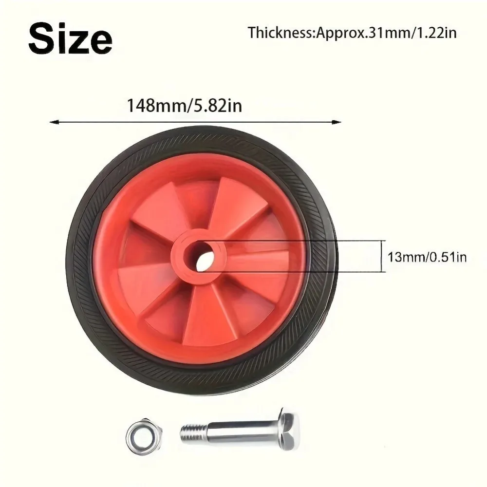 2PCS Replacement Of Wheels For Air Compressor - Thickened Wheels, Air Compressor Accessories, Casters