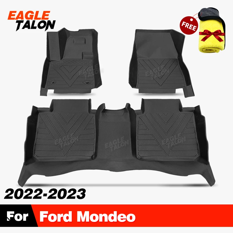 

Всепогодный напольный коврик из ТПЭ на заказ для Ford Mondeo 2022-2023, ковровый чехол, водонепроницаемая автомобильная защита для интерьера, аксессуары