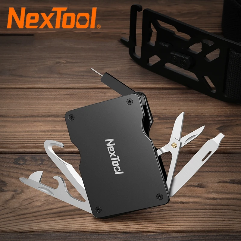 NexTool Multifunctional Belt P50 Men Waist Buckle Repair Tool Screwdrivers Scissors File Bottle Opener SIM Card Pin Remover