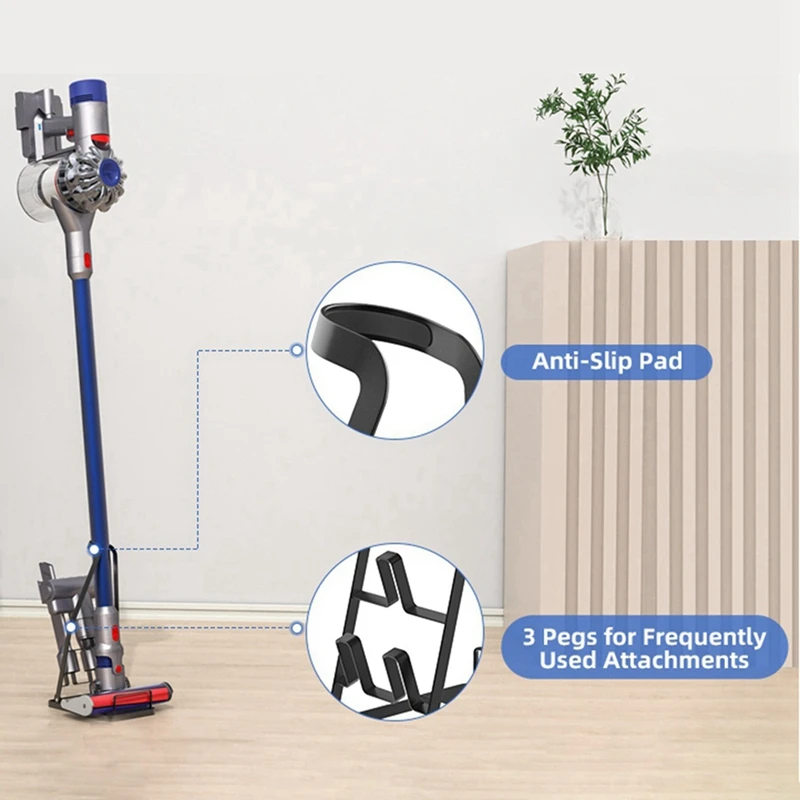 X17A 2025 NEW-2X Вакуумная подставка для пылесоса, без сверления, вакуумный отверстие для беспроводного пылесоса и насадки