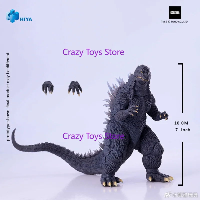 Auf Lager 18 cm HIYA 7-Zoll-Actionfigur Exquisite Basic Series Godzilla Vs. Mecha Zira 2002 Godzilla Anime-Modellsammlung Geschenk