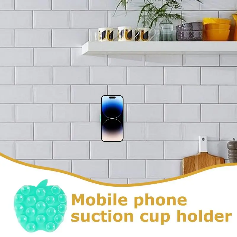 Силиконовый чехол на присоске для телефона, двухсторонняя липкая подставка для телефона на присоске, модная подставка для мобильного телефона, прочный держатель