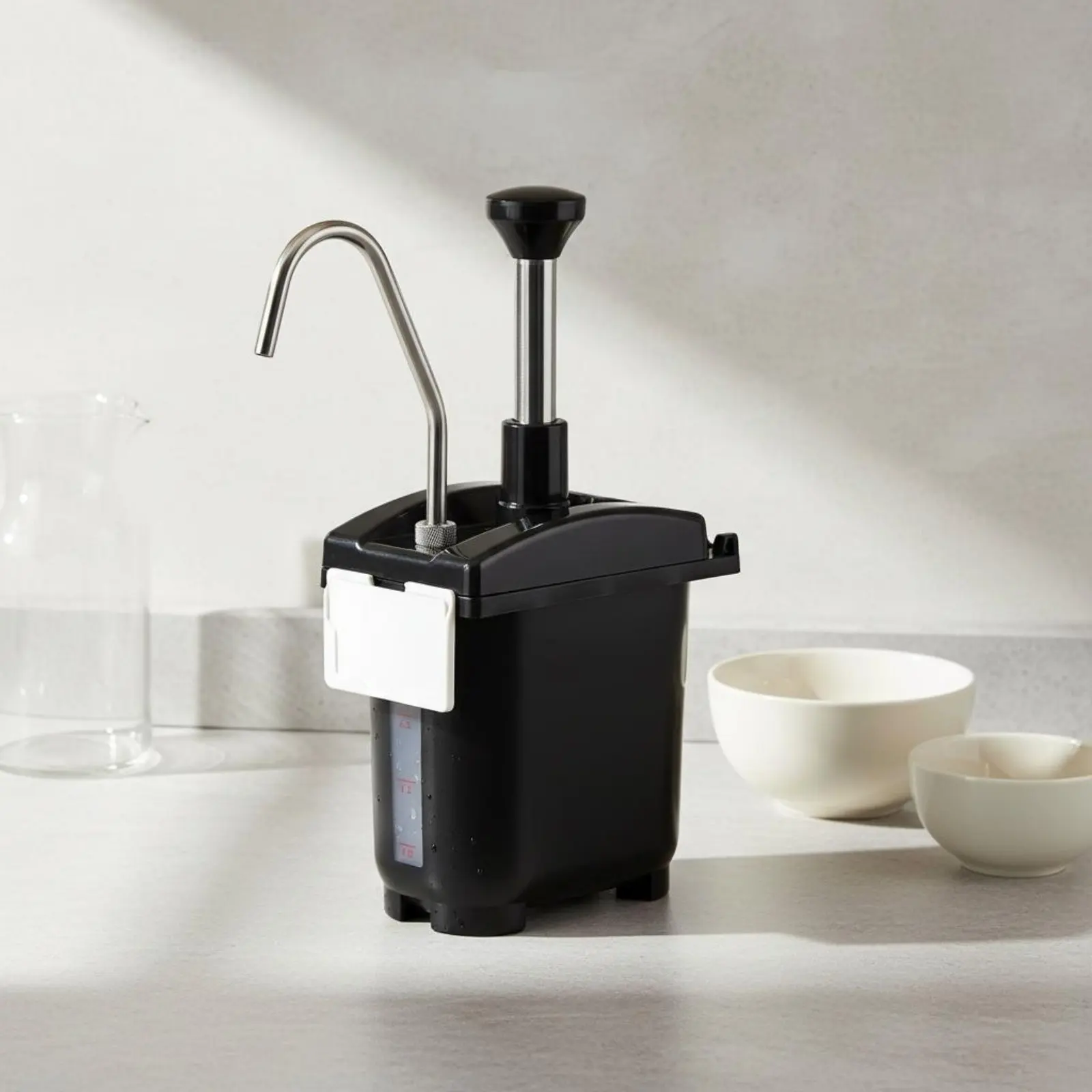 

Juice Dispenser Pump Easy to Use Sauce Dispensing Pump Kitchen Supply Mess Mess-Free Precise Pour for Restaurant, Countertop