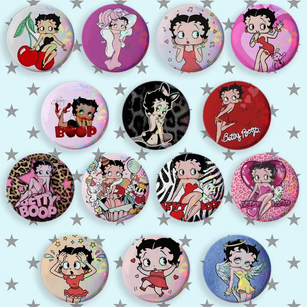 B-Betty Cute B-Boop Brooches Cartoon Badge Pins Backpack Hat Accessories Friend Gift