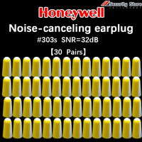 30 Pairs Honeywell 303S Anti-Noise Sleep Earplugs Small Industrial Noise Canceling SNR=32dB Noise-Isolating Earplugs