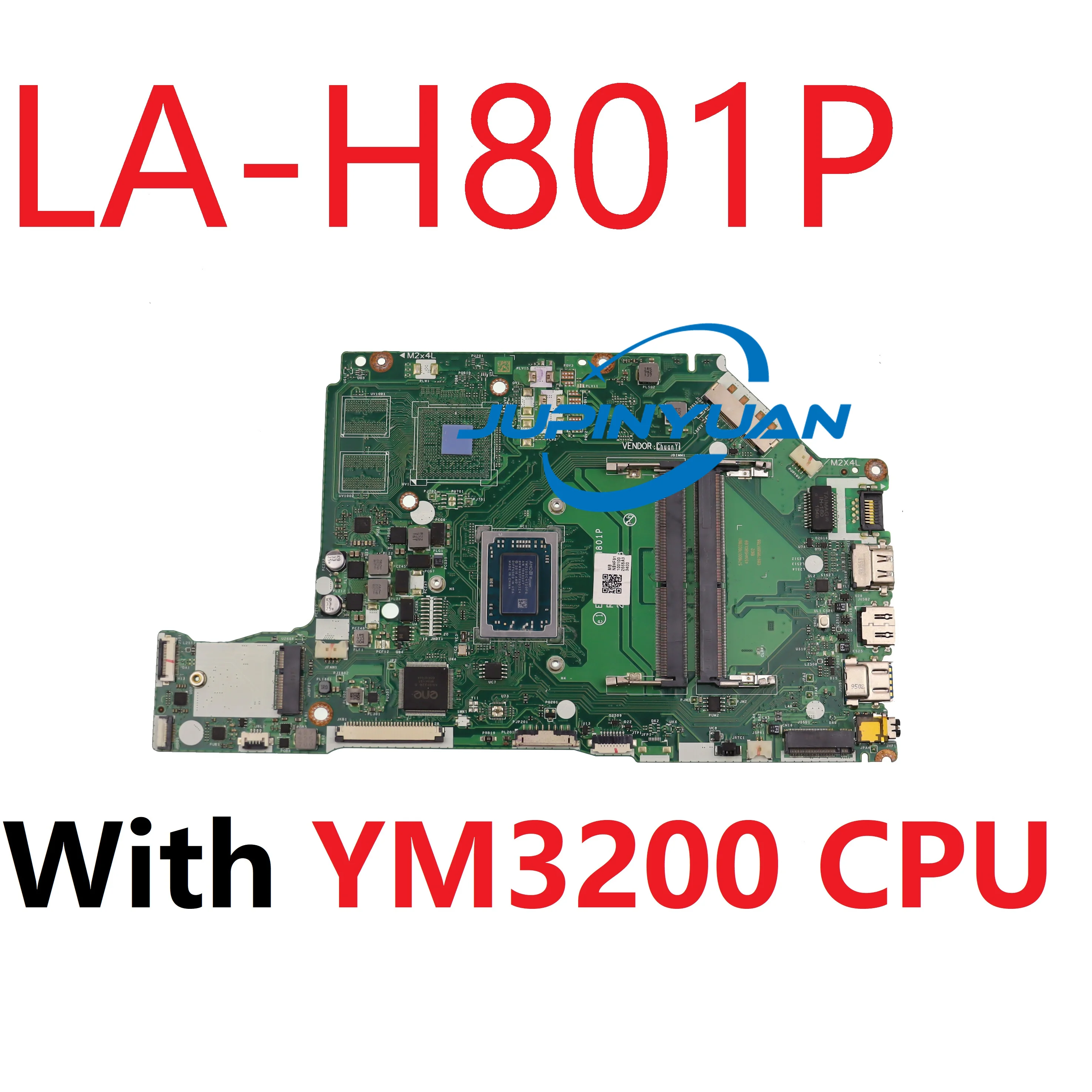 

Материнская плата для ноутбука Acer Aspire 5 A515 A515-43 EH5LP LA-H801P NBHF 911001 Материнская плата с процессором YM3200